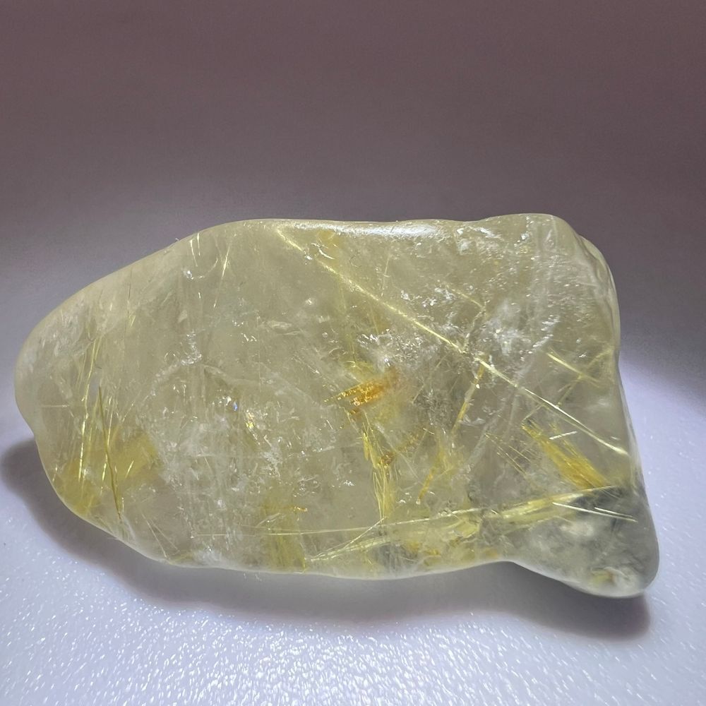 Golden Rutilated Quartz Crystal Freeform - Picture 8 of 12